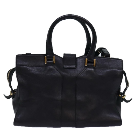 SAINT LAURENT Cavass Chic Mini Hand Bag Leather 2way Black 311222 Auth yk12857 - Picture 2 of 16